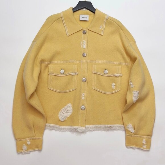 Barrie Denim fringed cashmere and cotton jacket - Picture 4 of 14